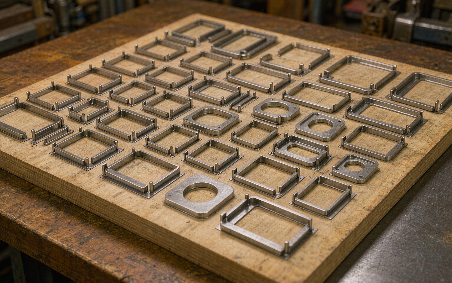 Steel-rule die board