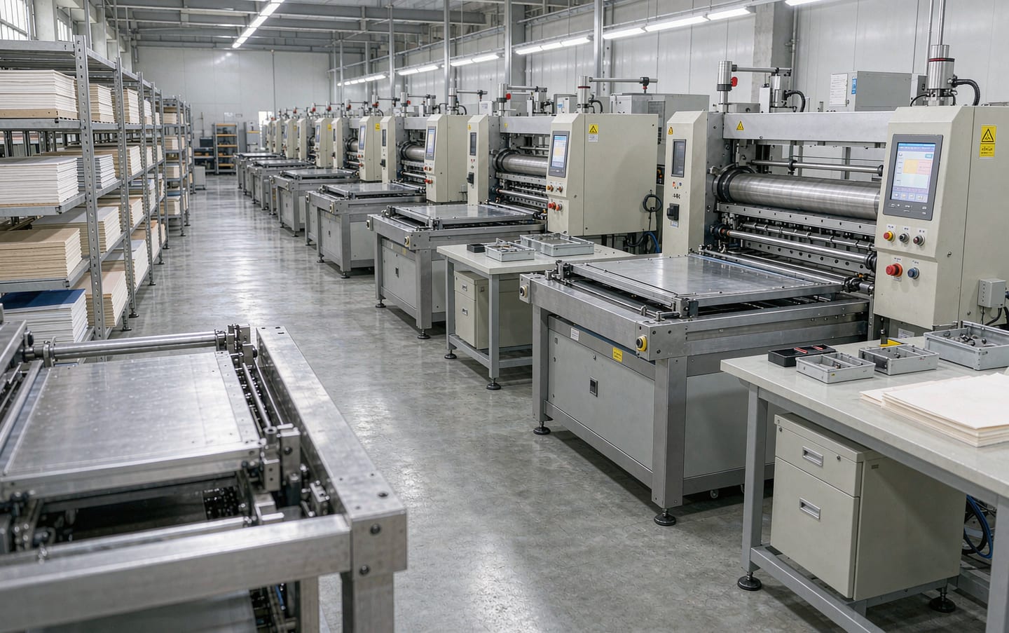 Die-cutting factory floor