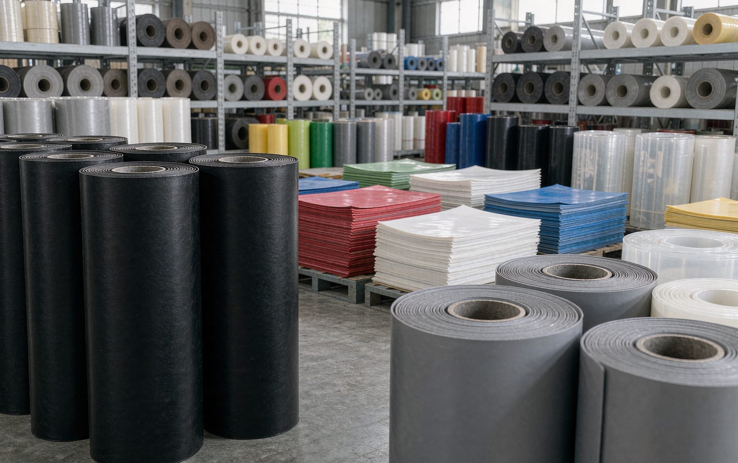 Rubber and silicone material stock